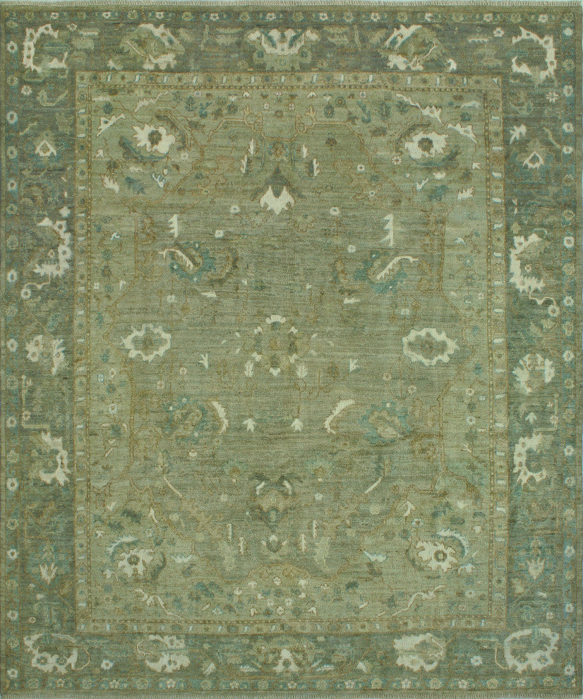 Fine Chobi Andi Grey/Ivory Rug, 8'4 x 9'11