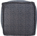 Traditional Indigo Square Pouf By Lynx