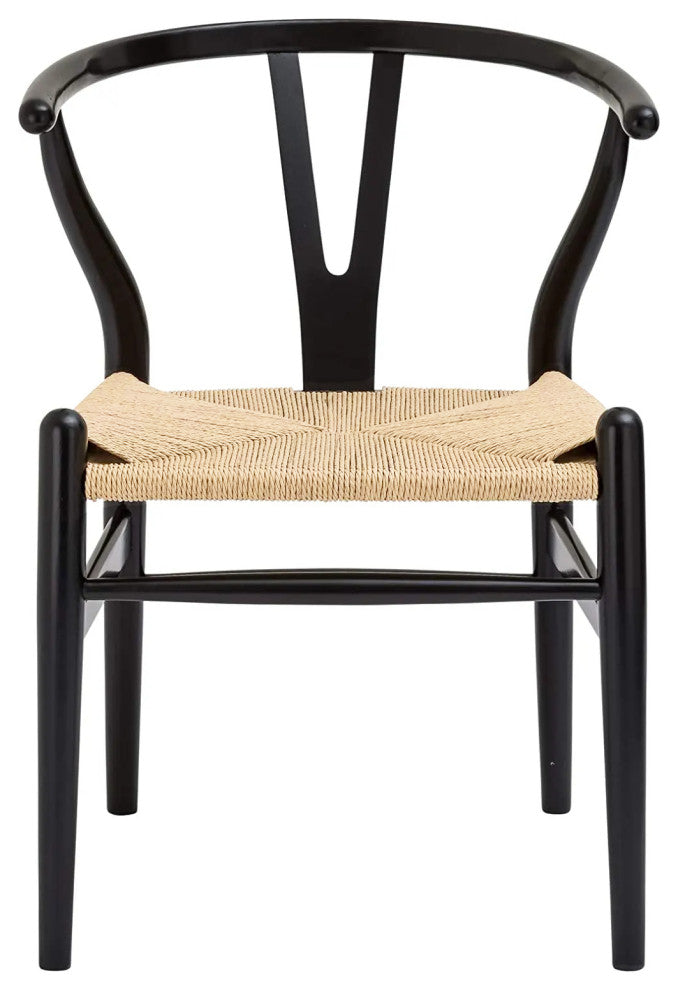 Wood Chair Black, Set of 2