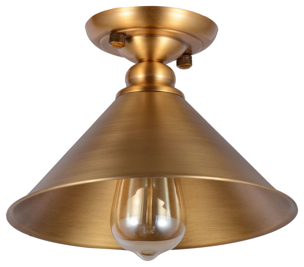 Industrial Copper Ceiling Light Fixture Flush Mount