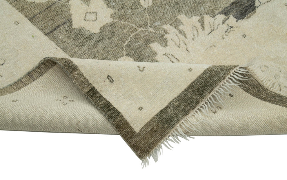 Rug N Carpet - Hand-Knotted Oriental 9' 4" x 13' 3" One-of-a-Kind Oushak Rug