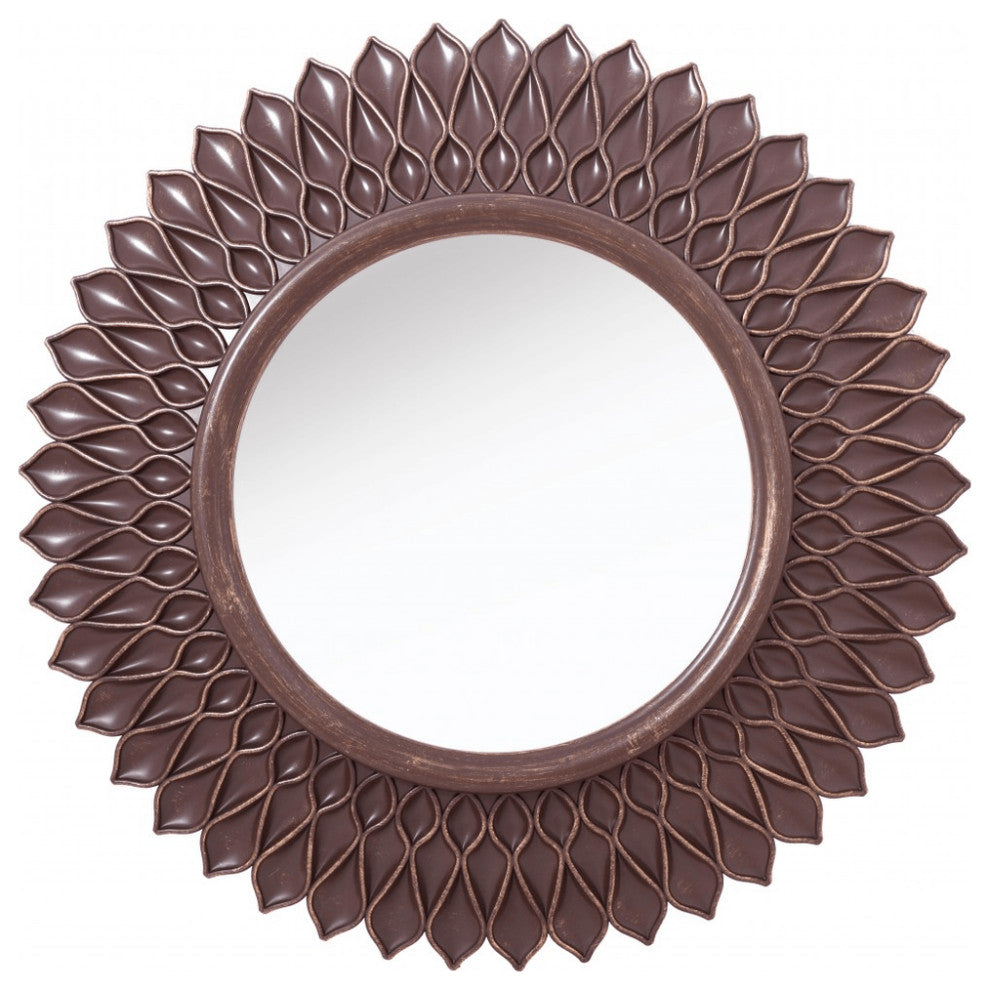 Bronze Round Accent Mirror