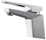 Aqua Siza Single Lever Bathroom Vanity Faucet, Chrome