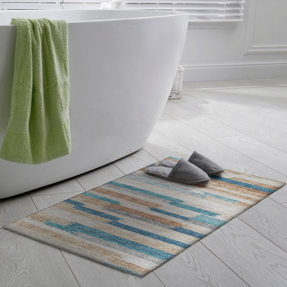 Indoor/Outdoor Sedona SN8 Riviera Machine Washable 1'8" x 2'6" Rug