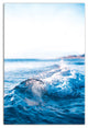 Clear Blue Waves 24x36 Canvas Wall Art