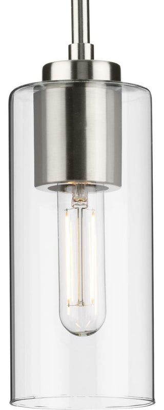 Cofield Collection One-Light Brushed Nickel Transitional Pendant