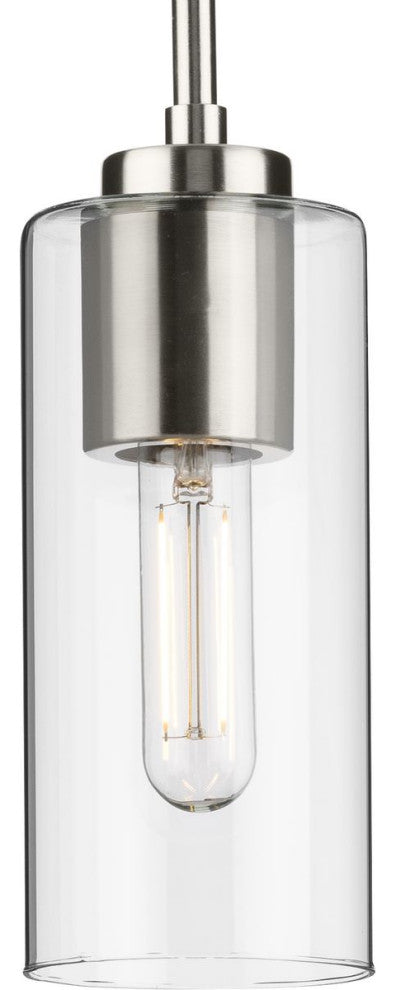 Cofield Collection One-Light Brushed Nickel Transitional Pendant
