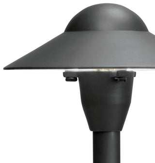 Textured Black Dome Path Light 6in
