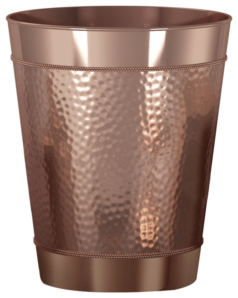 nu steel Hudson Hammered Copper Wastebasket