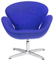 Modern Classics Swan Chair Fabric, Blue