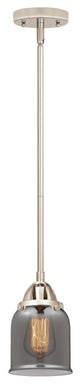 Small Bell Mini Pendant, Polished Nickel, Plated Smoke, Plated Smoke