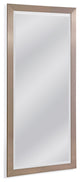 Silver Reclaimed Wood Floor Mirror Farmhouse Style