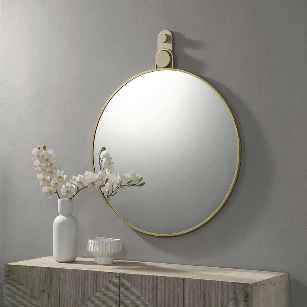 Kinsley Framed Round Decorative Mirror