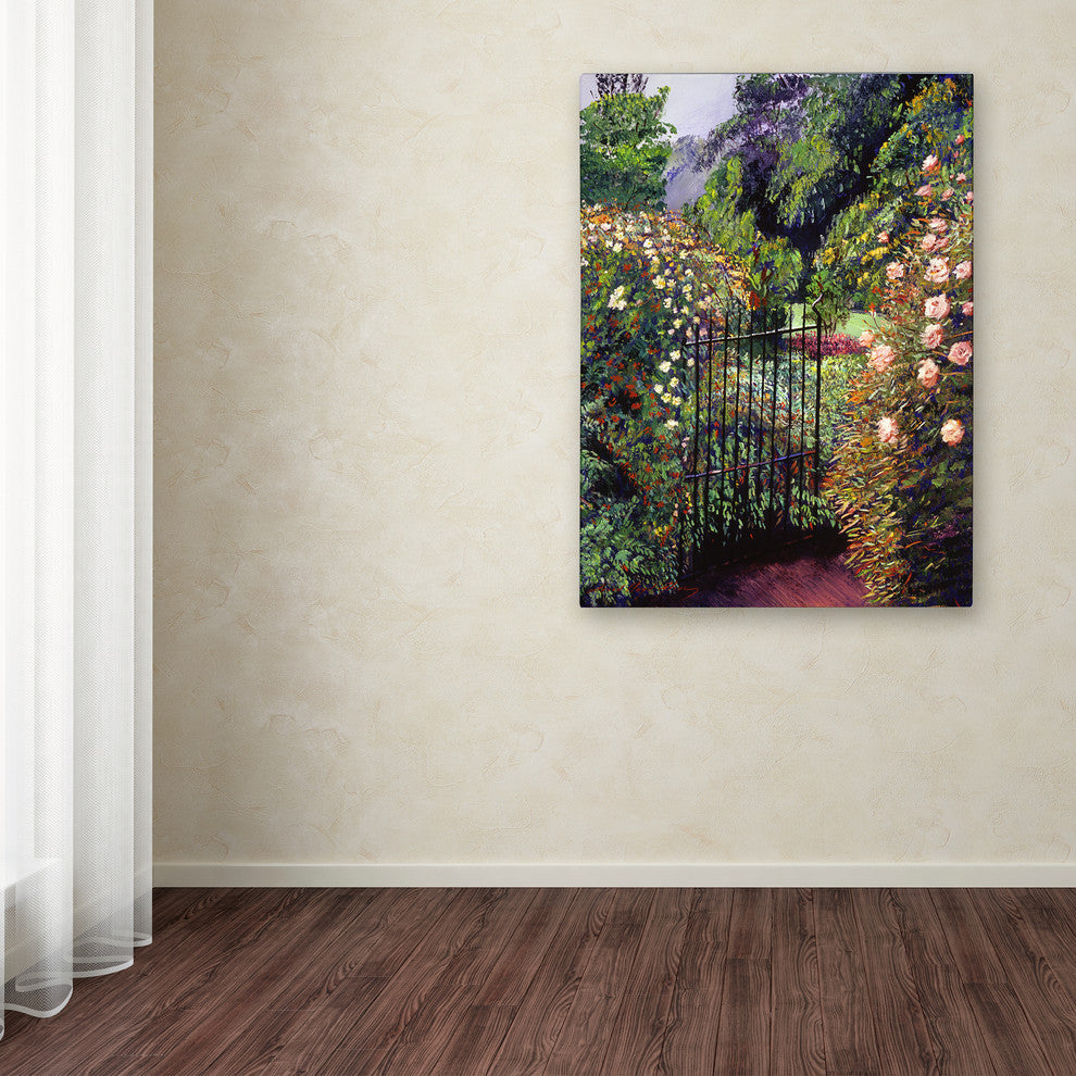 David Lloyd Glover 'Quiet Garden Entrance' Canvas Art, 14"x19"