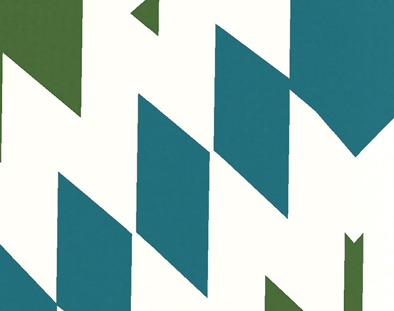 Patna Geometric Print Hand Towel, Teal