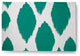 Web of Ikat Soft Chenille Area Rug, Green, 4'x6'