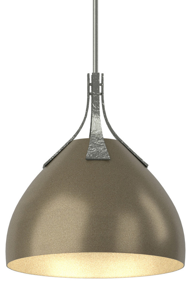 Summit Pendant, Sterling Finish, Soft Gold Accents, Standard Overall Height