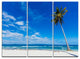 "Calm Summer Vacation Beach Philippines" Metal Wall Art, 3 Panels, 36"x28"