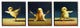 Funny Yoga Chick Trio Farm Birds Stretching Poses, 3pc, each 17 x 17