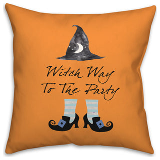 Witch Way To The Party 20x20 Throw Pillow