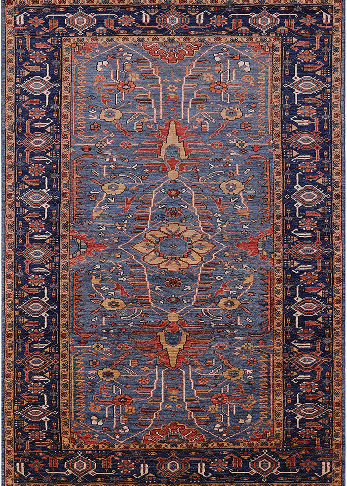 Ahgly Company Indoor Rectangle Mid-Century Modern Area Rugs, 8' x 12'