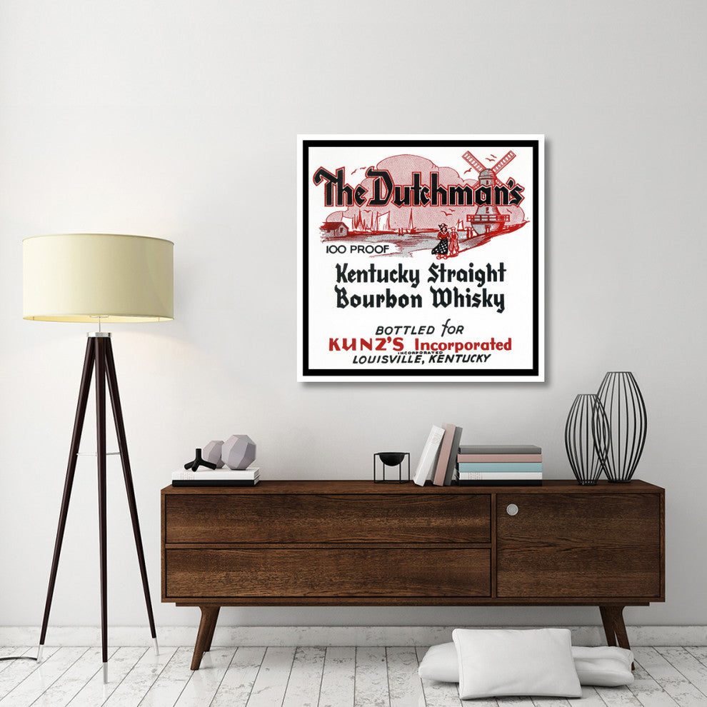 "The Dutchman's Kentucky Straight Bourbon Whiskey" Paper Art, 42"x42"