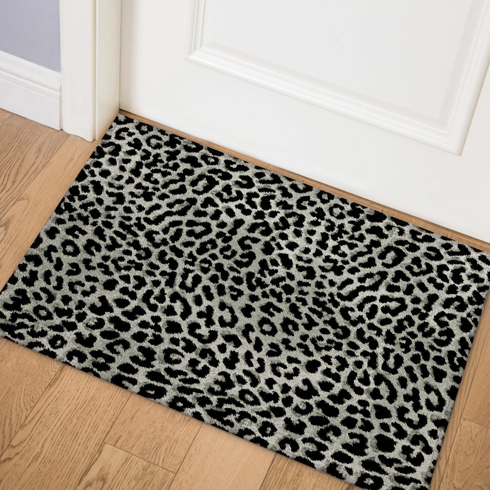 Indoor/Outdoor Mali ML2 Midnight Machine Washable 1'8" x 2'6" Rug