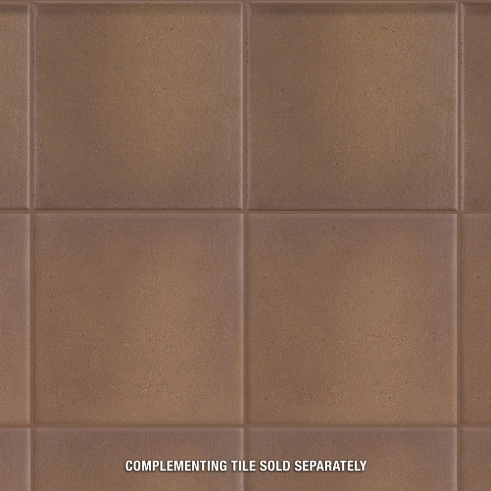 Quarry Bullnose Flame Brown Ceramic Wall Tile