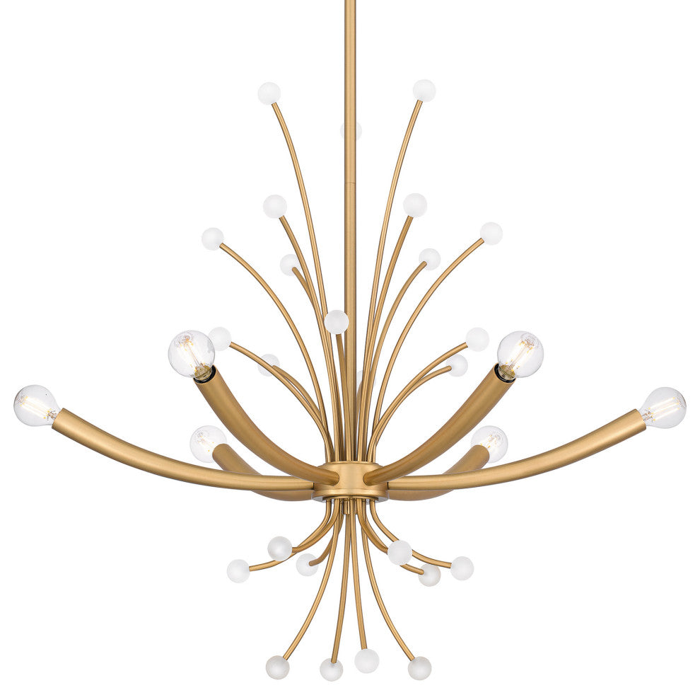 Quoizel PCKIE5029 Kiera 6 Light 29"W Sputnik Chandelier - Brushed Weathered