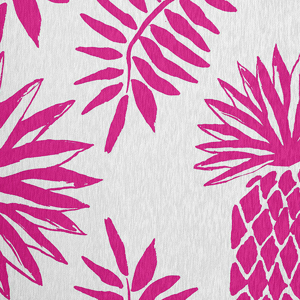 Pineapple Leaves Spring Chenille Rug, Orchid, 5'x7'