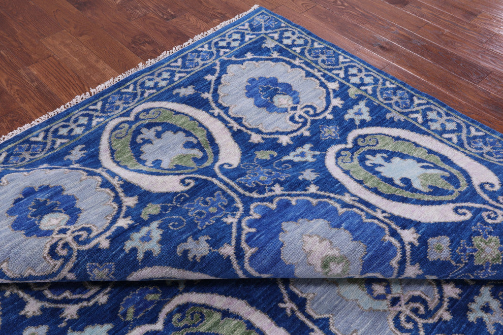 William Morris Handmade Wool Rug 9' 2" X 12' 2" - Q13599