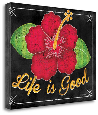 "Hibiscus" By Jennifer Pugh, Giclee Print on Gallery Wrap Canvas, Ready to Hang