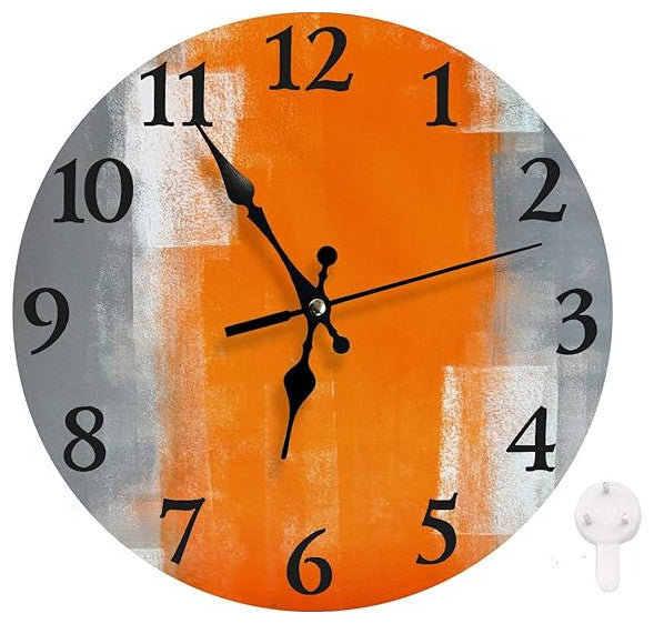 Silent Non Ticking Clock 10", Round Wall Clock