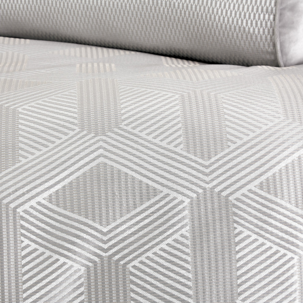 Nouveau 10-Piece King Duvet Set, Dove