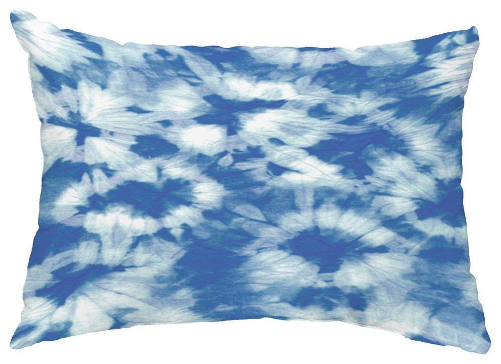 Chillax 14"x20" Decorative Abstract Outdoor Pillow, Blue