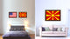 Macedonia Country Flag Canvas Print, 19"x27"