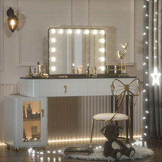 Hollywood Vanity Mirror, Lights,3 Color Lighting Modes, Memory, Black, 23x18
