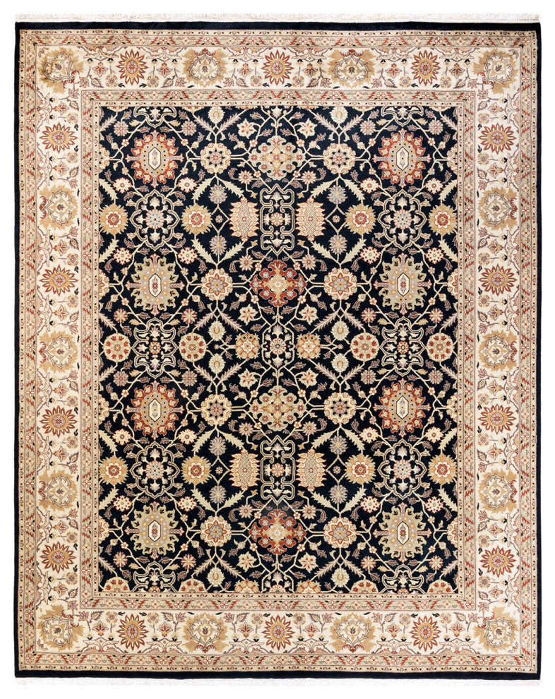 Mogul, One-of-a-Kind Hand-Knotted Area Rug Black, 8' 3" x 10' 4"