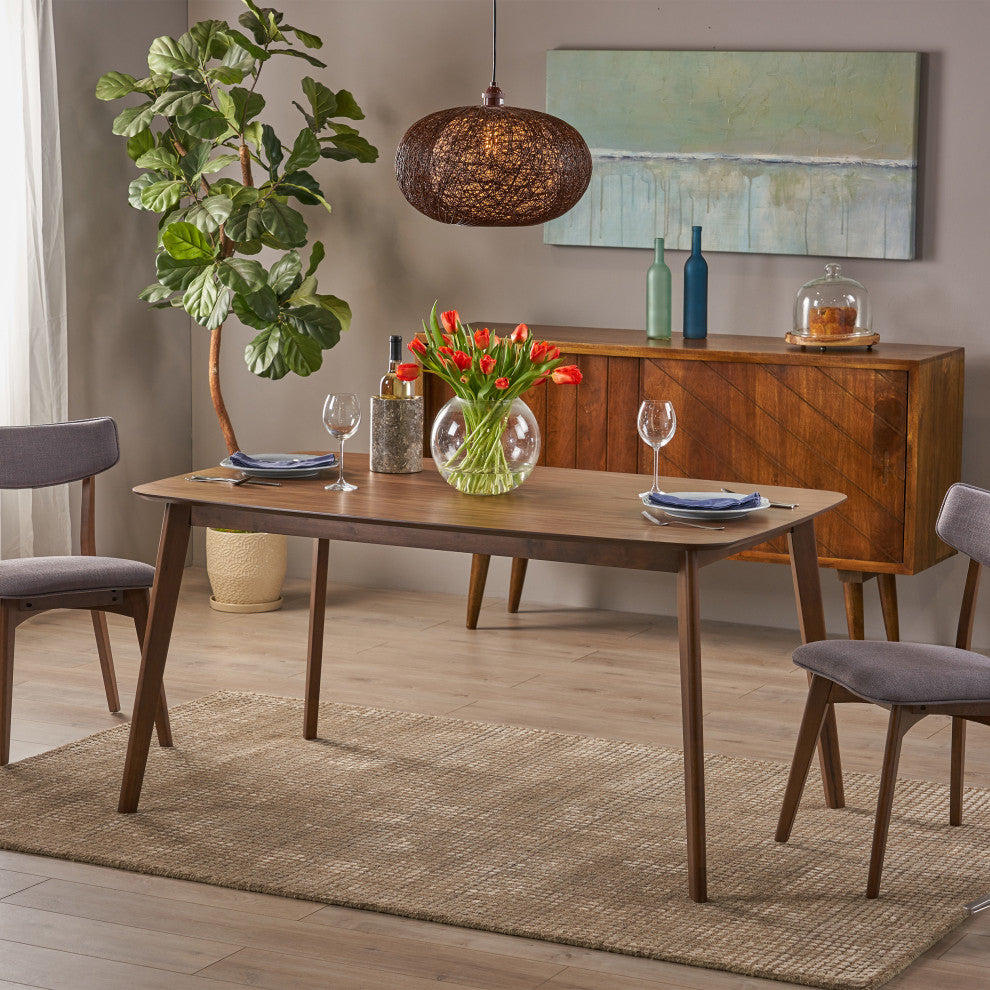 GDF Studio Navajo Natural Walnut Finish Wood Dining Table