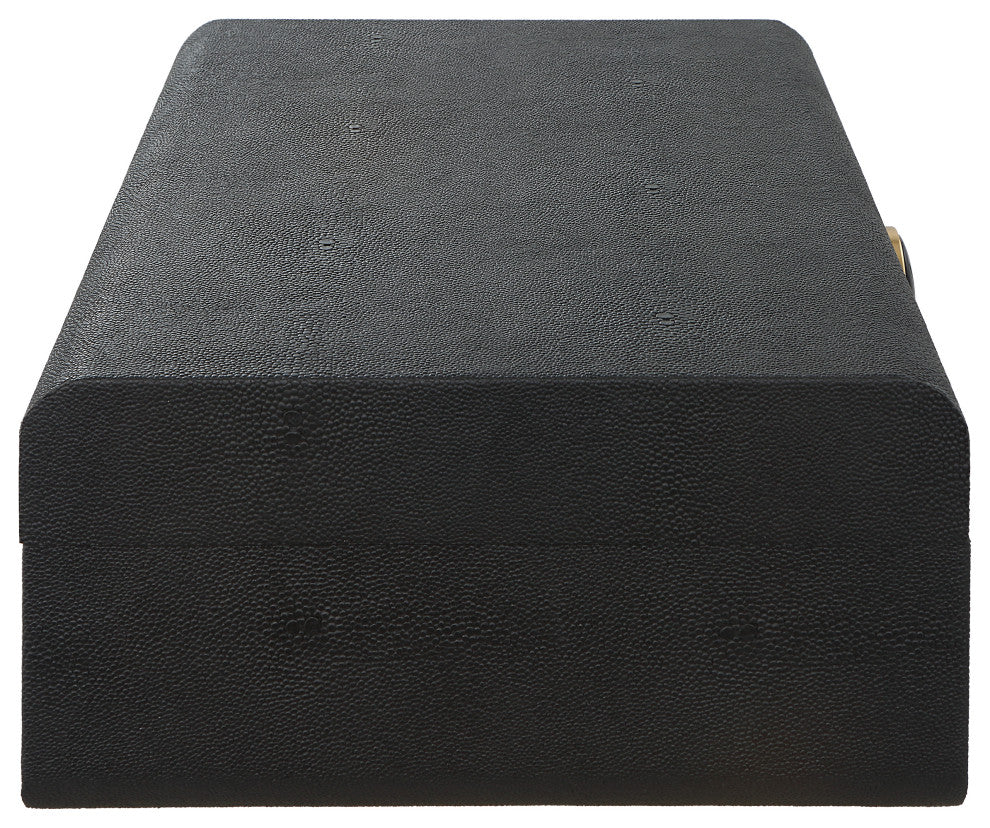 Uttermost 18058 Lalique Black Shagreen Box