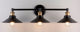 Andante 3 Light Industrial Wall Sconce with LED Bulbs, Antique Brass