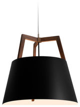 Imber 24" Pendant, Walnut, No Diffuser, Corded, Incandescent