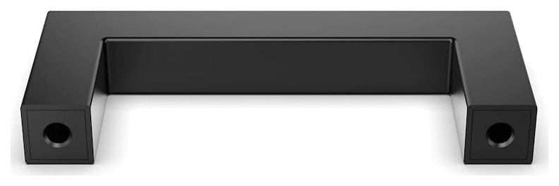 Mascot Hardware 3'' CTC Matte Black Square Cabinet Pulls - Pack of 10