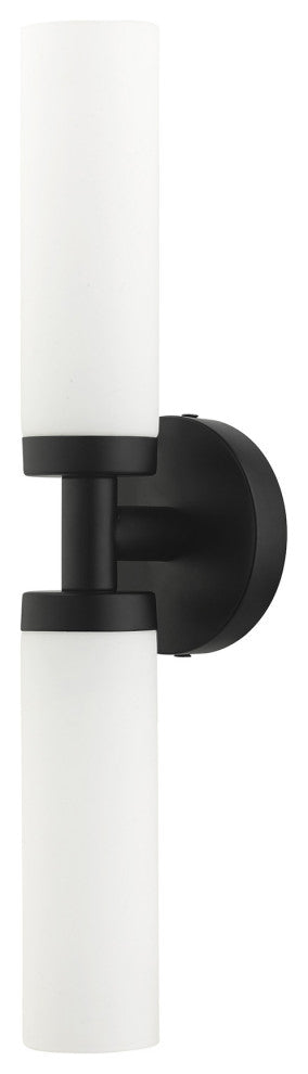 Black Nautical, Industrial, Contemporary, Urban, Sleek Vanity Sconce