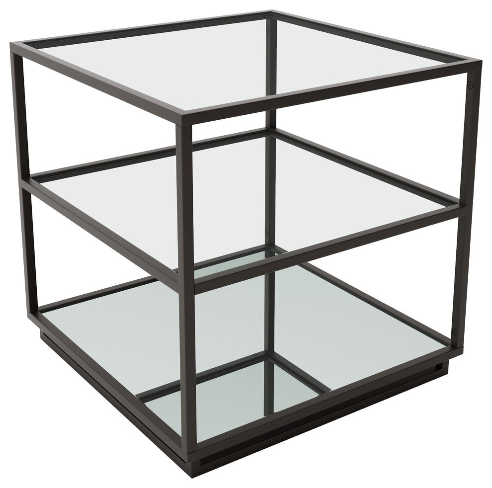 Zuo Modern Kure End Table-distressed Black