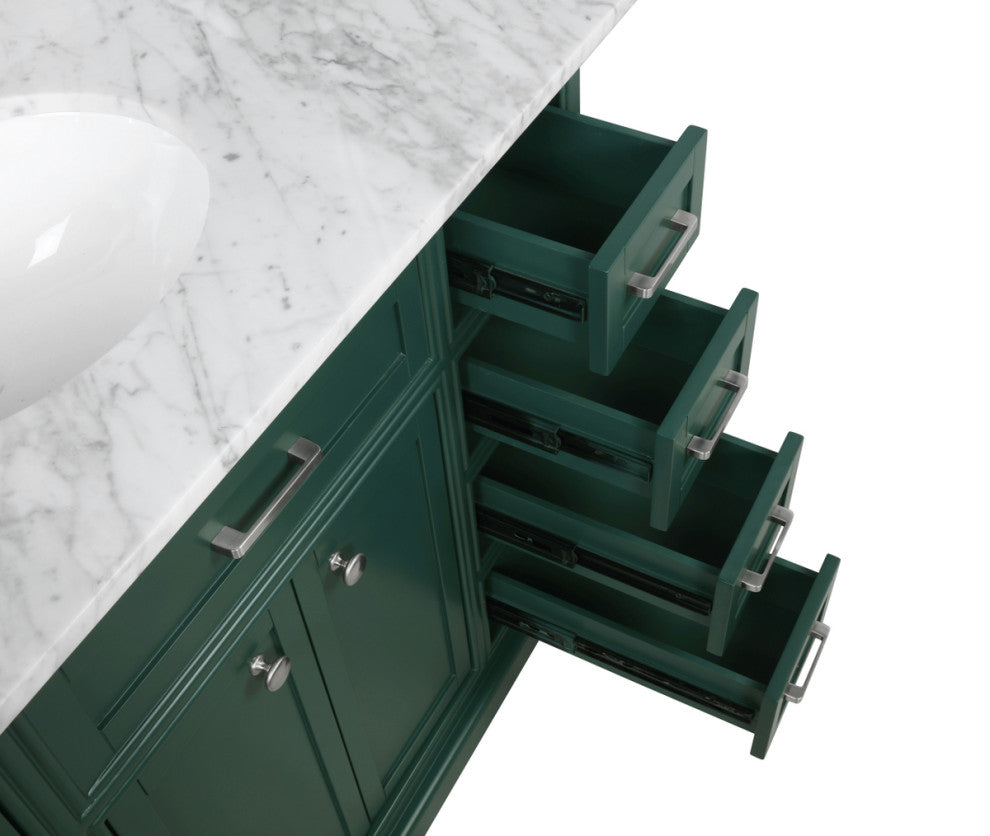 Amber Single Bathroom Vanity, Blue, Green, 42"