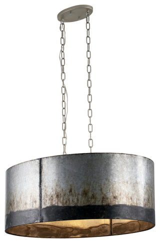 Varaluz-323N06OG-Six Light Pendant Ombre Galvanized