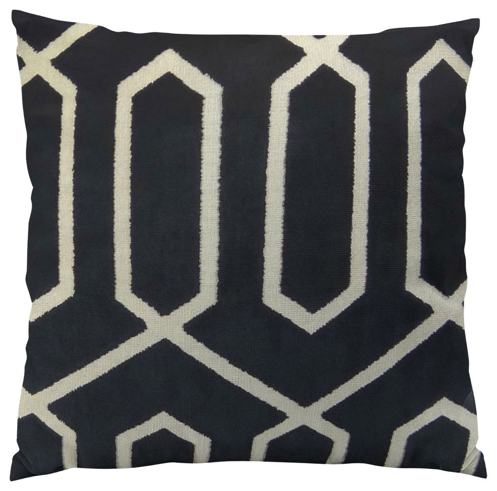Plutus Bengal Lattice Handmade Throw Pillow, 22"x22"