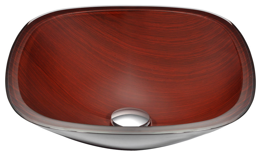 ANZZI Vonu Series Tempered Glass  Bathroom Vessel Sink