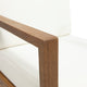 Silla Outdoor Acacia Wood Club Chair with Cushion, Teak/Beige